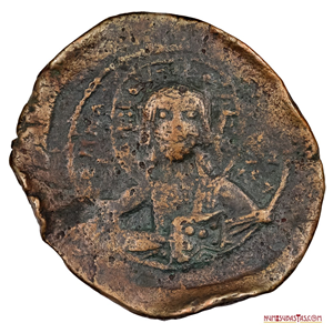 BRONCE BIZANTINO ACUÑADO ENTRE EL 976 Y 1025DC POR BASIL II O CONSTANTINO VIII