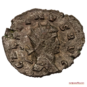 ATRACTIVO ANTONINIANO DEL EMPERADOR GALLIENUS ACUÑADO EN EL 267DC
