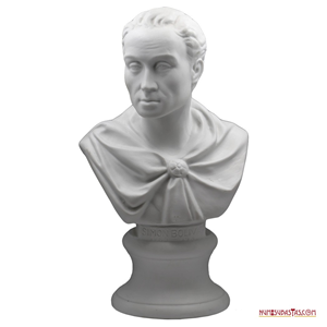 BUSTO DEL LIBERTADOR SIMÓN BOLÍVAR EN PORCELANA FECHADO EN 1983