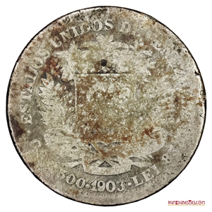 MUY ESCASO REAL O 50CTS DEL AÑO 1903