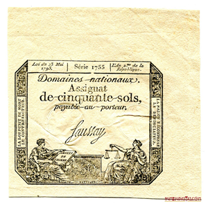 50 SOLS REVOLUCIONARIOS FRANCESES EMITIDO EN 1794, ALTO GRADO DE CONSERVACIÓN