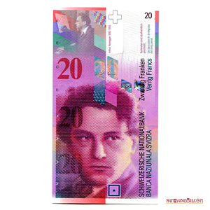 BILLETE DE 20 FRANCOS SUIZOS DE 1994 EN ALTO GRADO DE CONSERVACIÓN