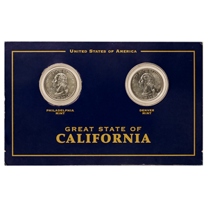 PAREJA DE ¼$ DE CALIFORNIA 2005, CECAS FILADELFIA Y DENVER