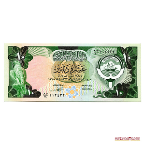 ESCASOS 10 DINARES DE KUWAIT EN ALTO GRADO DE CONSERVACIÓN