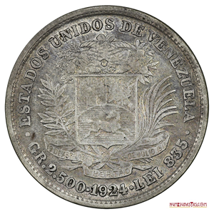 ATRACTIVO REAL DE PLATA DEL AÑO 1924