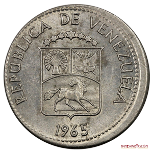 5CTS DE 1965 CON ERROR DE DESCENTRADO, EN ALTO GRADO DE CONSERVACIÓN