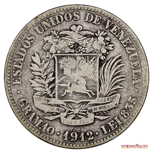 MONEDA DE 2BS DE PLATA DEL AÑO 1912