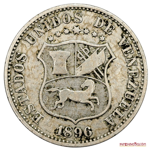 LOCHA O MONEDA DE 12 ½ CÉNTIMOS DEL AÑO 1896