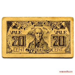 20 CENTAVOS DE 1915 DEL EJÉRCITO CONSTITUCIONALISTA DE VERACRUZ, MÉXICO