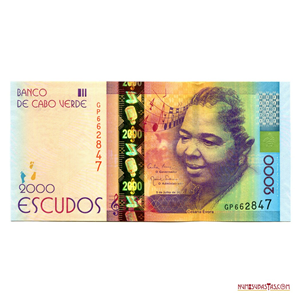 2.000 ESCUDOS DE CABO VERDE, 2014, CON EL BUSTO DE CESARIA EVORA. ESCASO Y DE ALTA DEMANDA