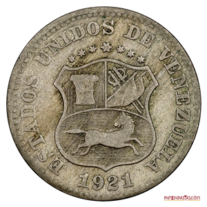 ESCASA PUYA O MONEDA DE 5 CÉNTIMOS DE 1921