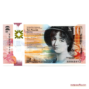 10 POUNDS DE POLÍMERO DEL BANCO REAL DE ESCOCIA, 2016