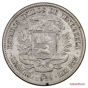 MONEDA DE PLATA DE 2BS DE 1929 EN BUEN ESTADO DE CONSERVACIÓN