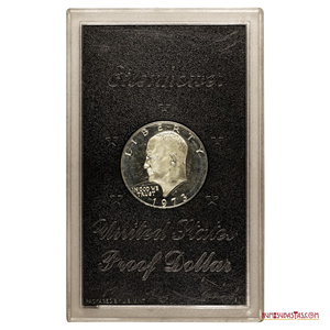 GRAN PIEZA PROOF DE 1$ EISENHOWER DE PLATA DE 1973 PROOF