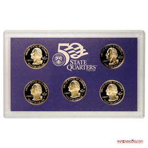 PROOF SET CON LOS ¼$ DE LA SERIE DE LOS ESTADOS DEL AÑO 2000 