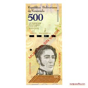 MUESTRA SIN VALOR DE 500BS DEL 18 DE MAYO DE 2018 B8