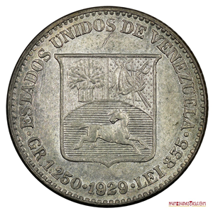 HERMOSO Y ESCASO MEDIO O 25CTS DE 1929 EN ALTO GRADO DE CONSERVACIÓN