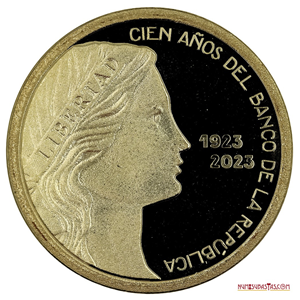 MONEDA DE 20.000 PESOS CONMEMORATIVA DEL CENTENARIO DEL BANCO DE LA REPÚBLICA DE COLOMBIA