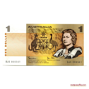 DIFÍCIL BILLETE DE 1$ DE AUSTRALIA DE 1983 EN ALTO GRADO DE CONSERVACIÓN