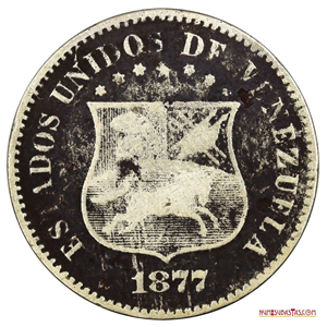 LOCHA O MONEDA DE 2 ½ CENTAVOS DE 1877