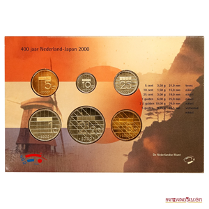 MINT SET 2000 CONMEMORATIVO DE LOS 400 AÑOS DE LAS RELACIONES HOLANDA-JAPÓN