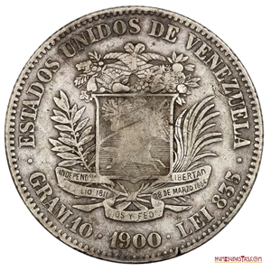 BUEN EJEMPLAR DEL 2BS DE PLATA DEL AÑO 1900