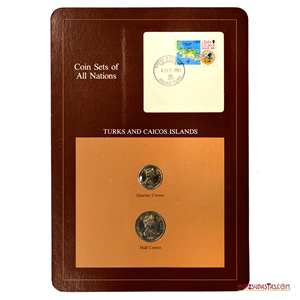 MINT SET DE TURKS AND CAICOS DE 1981 CON SOBRE DE PRIMER DÍA