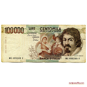 ESCASAS 100.000 LIRAS ITALIANAS DEL AÑO 1983