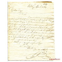 CARTA DE LUIS BRIÓN A H.G. ALAIN, 1819