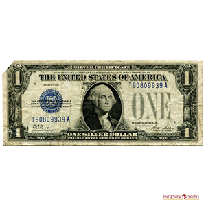 CERTIFICADO DE PLATA DE 1$, SERIE 1928 A