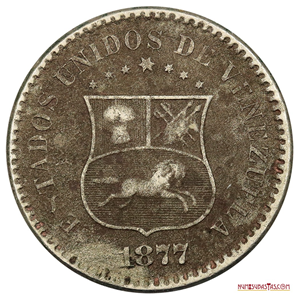 PUYA O CENTAVO ACUÑADO EN EL AÑO 1877